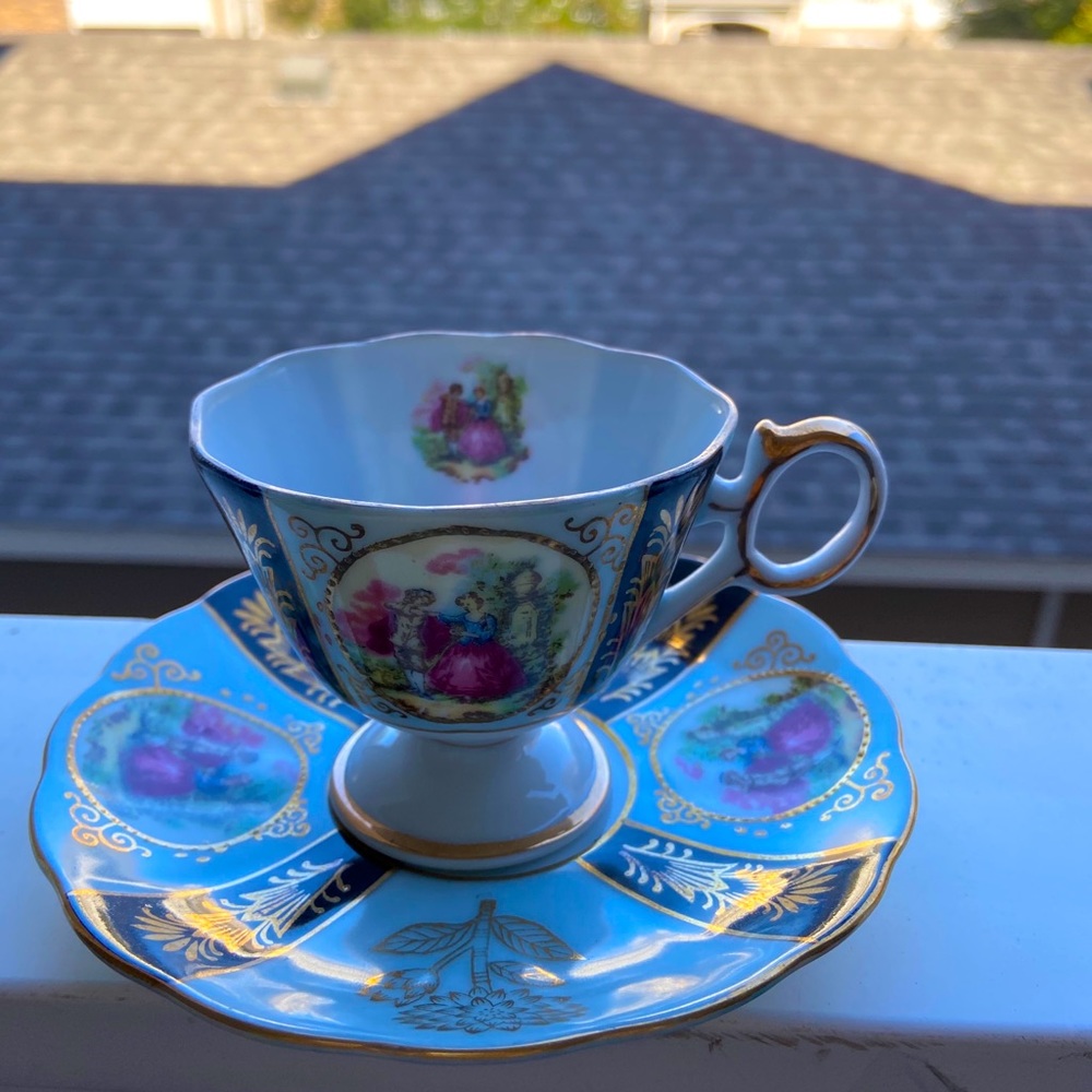 Vintage Painted Ladies Teacup Royal Sealy